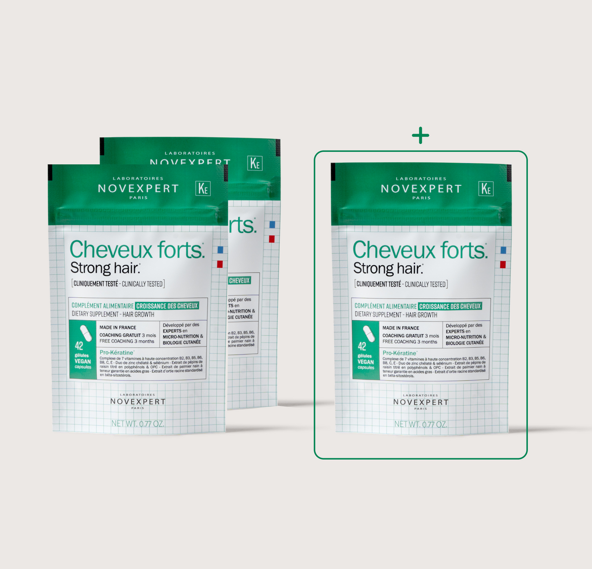 Cheveux Forts - Cure 9 semaines (3 sachets)