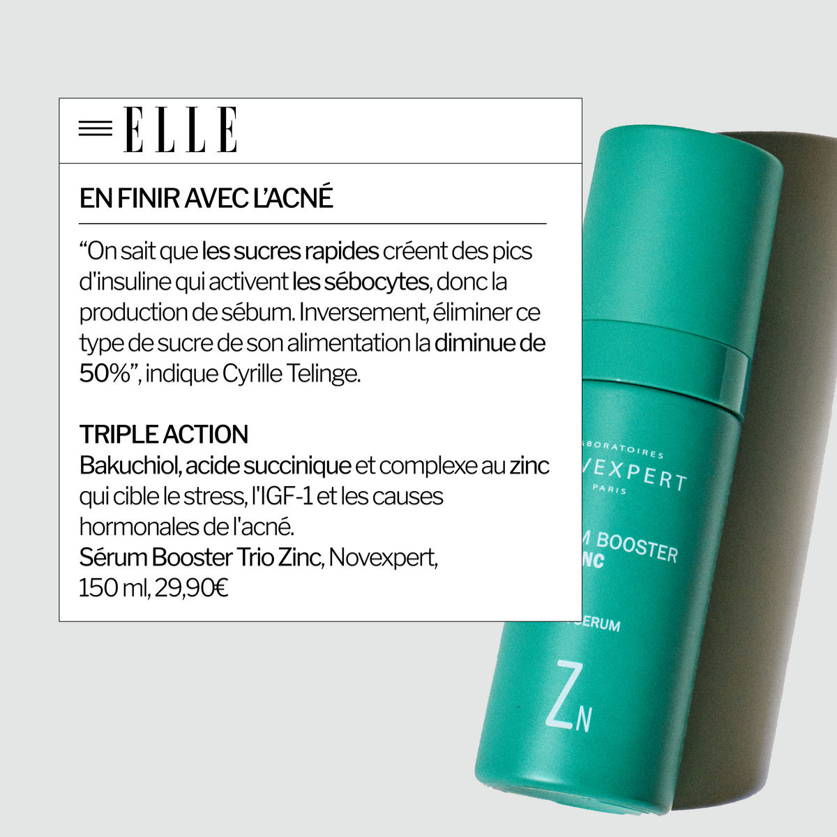 Sérum Booster Trio-Zinc